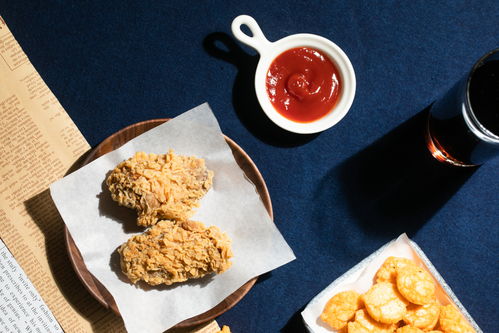 金黄酥脆的味蕾盛宴 油纸炸鸡翅中的摄影美学